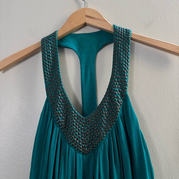 VS Victoria’s Secret Teal Racerback Y2K Shelf Bra Dress Small - Picture 5 of 11